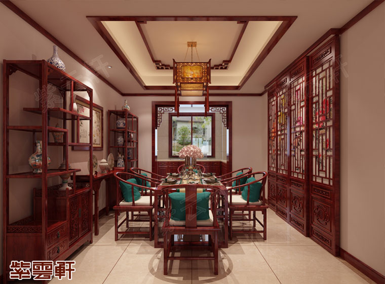中式风格装修餐厅图片