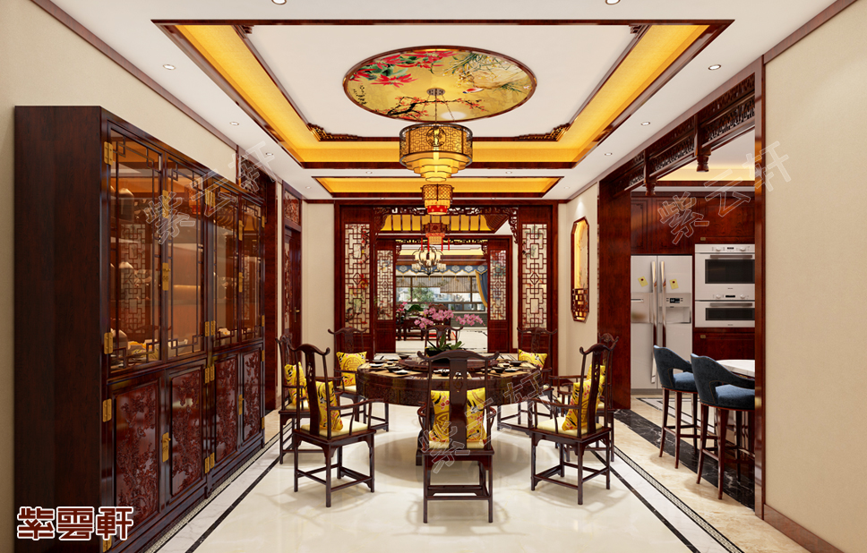 中式家装设计餐厅图片