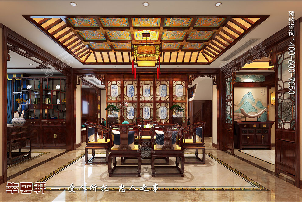 茶室装修效果图 茶室装修效果图