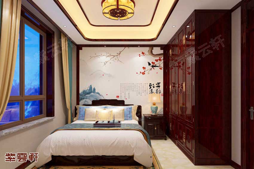 中式卧室装修效果图
