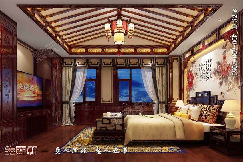 中式卧室装修效果图