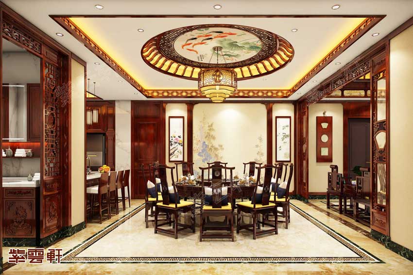 中式家装餐厅图片