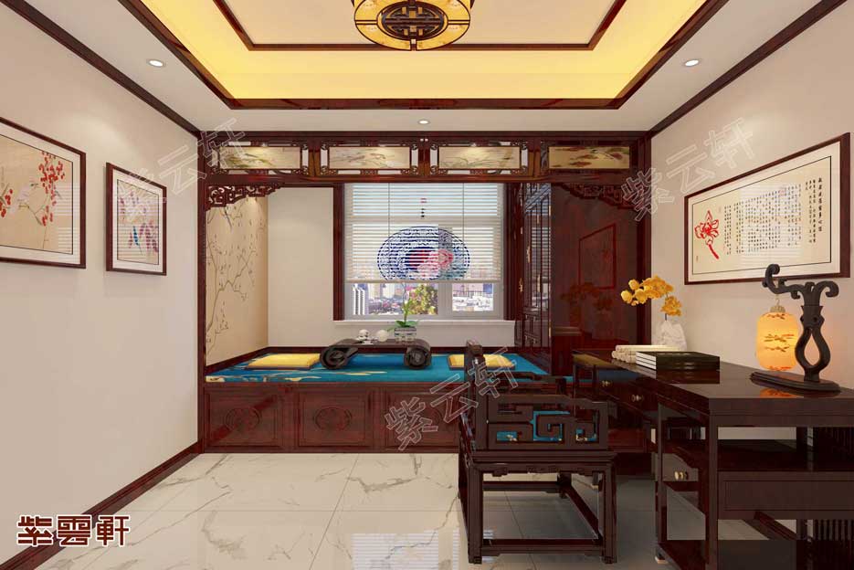 别墅装修暖阁中式风格