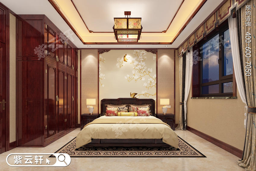 中式卧室装修设计效果图