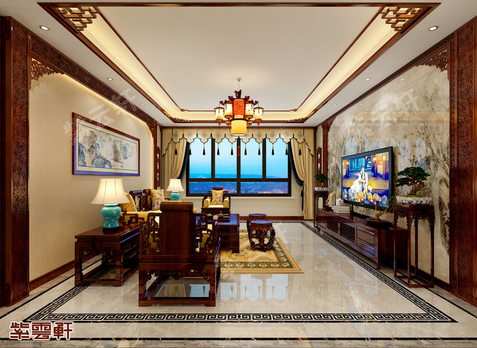 天津中式装修感受幸福像花儿一样的家居