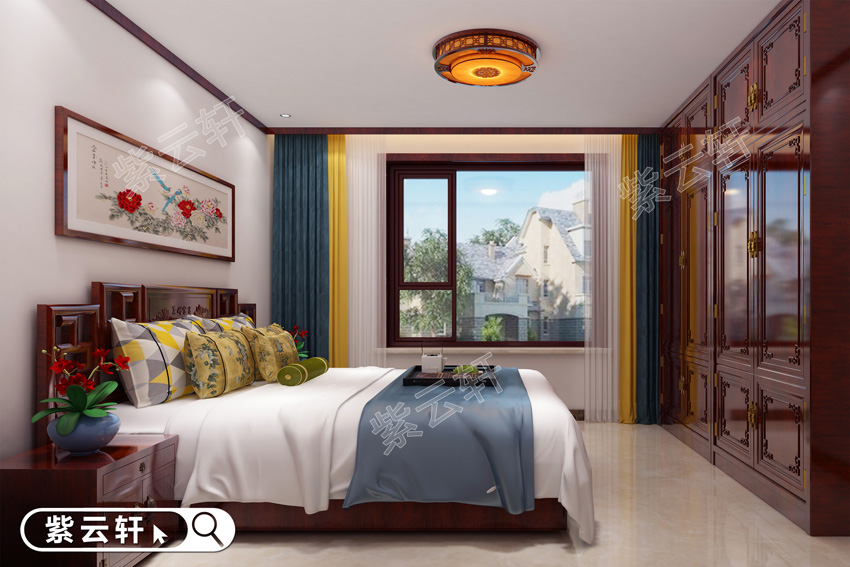简约中式装修卧室