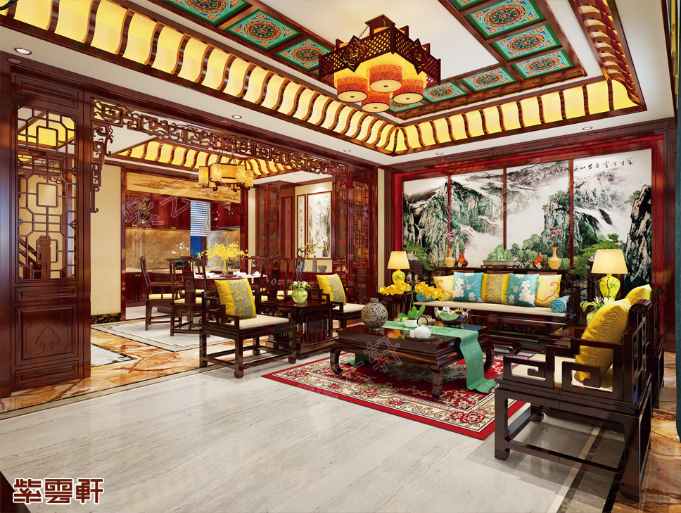 天津中式装修别墅独享山水间的美景