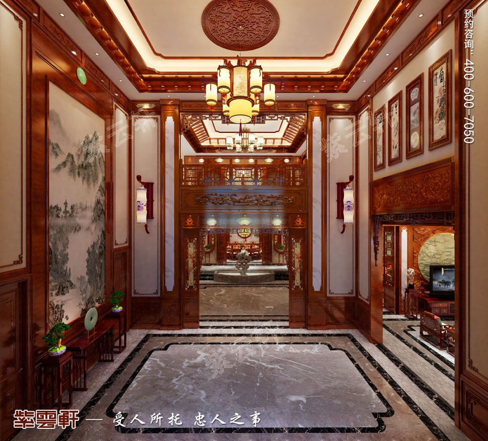 玄关中式装修设计