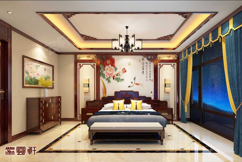 家居中式设计卧室风格