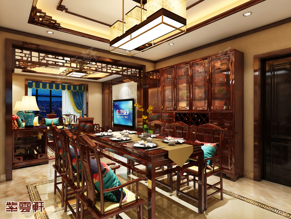 中式餐厅装修效果图