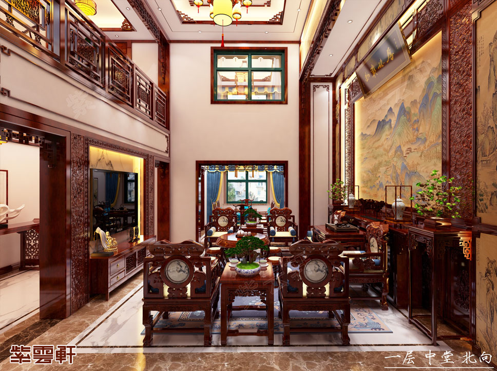 朝气蓬勃的古典风格，青岛中式别墅装修展现高端审美