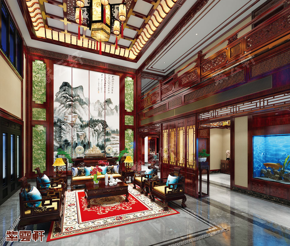 中式风格别墅现代简约设计实景图