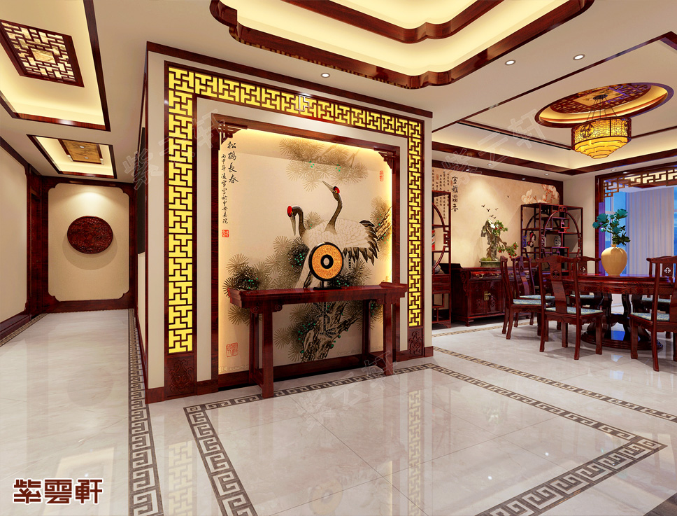 玄关中式装修设计