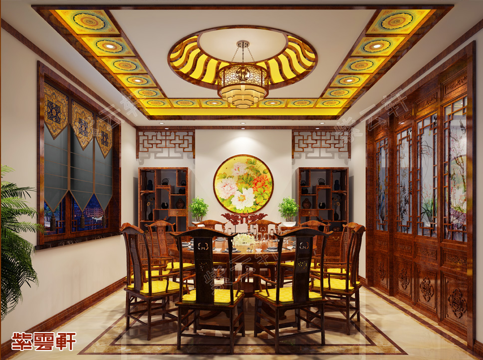 中式装修设计餐厅图片