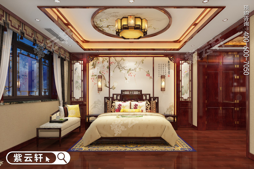 中式别墅装修设计卧室