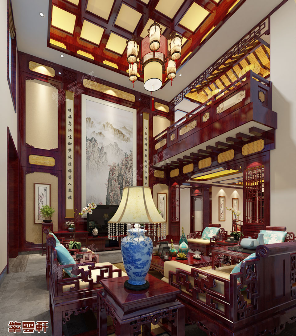 中式客厅装修效果图