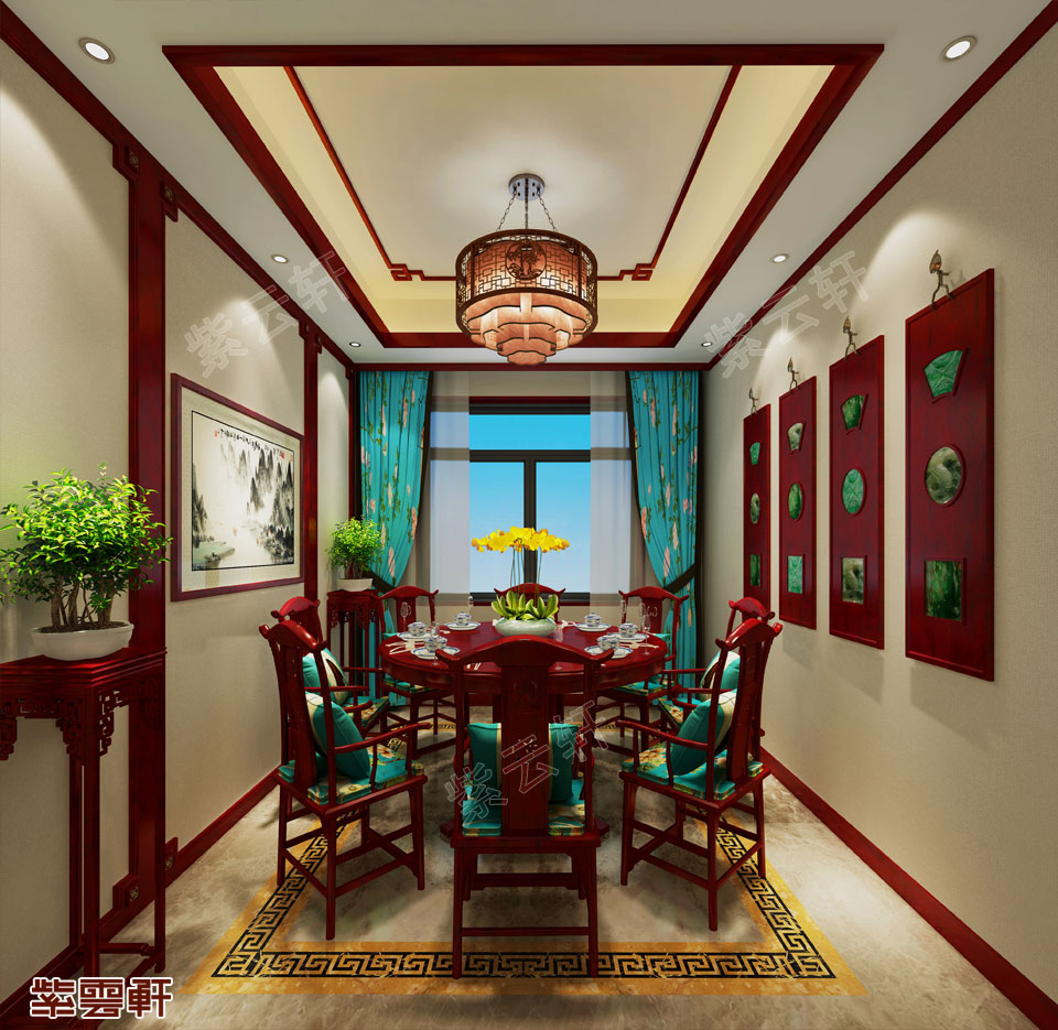 中式设计餐厅图片