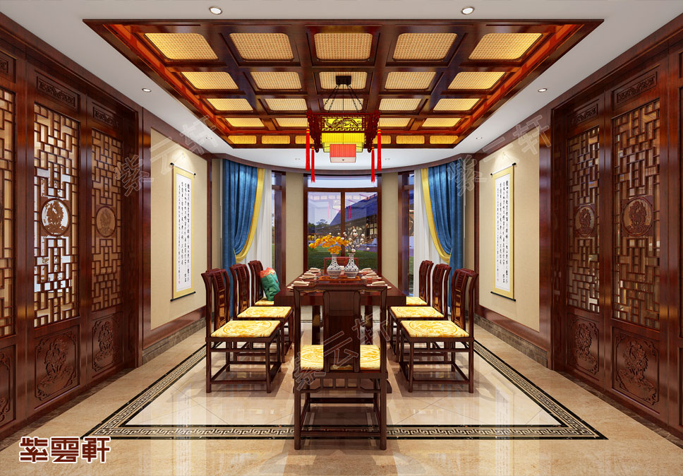 中式风格餐厅装修效果图