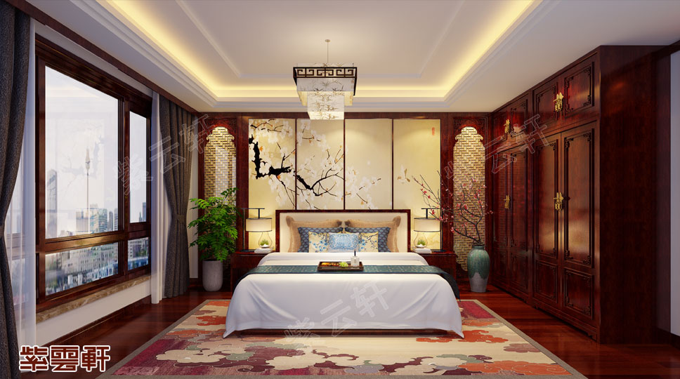 古典装修风格卧室实景图