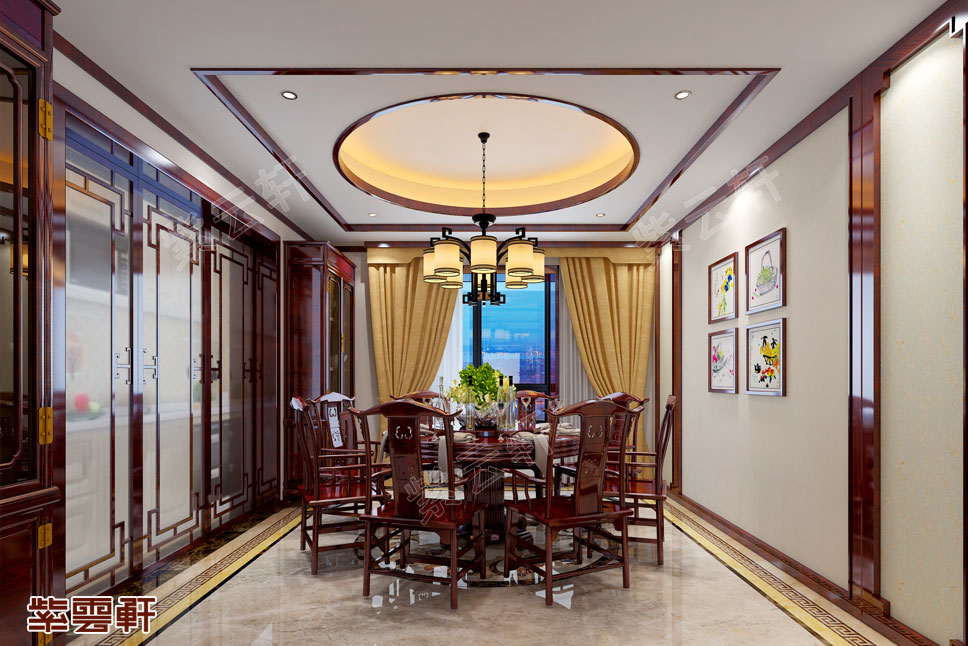 别墅室内装潢餐厅效果图