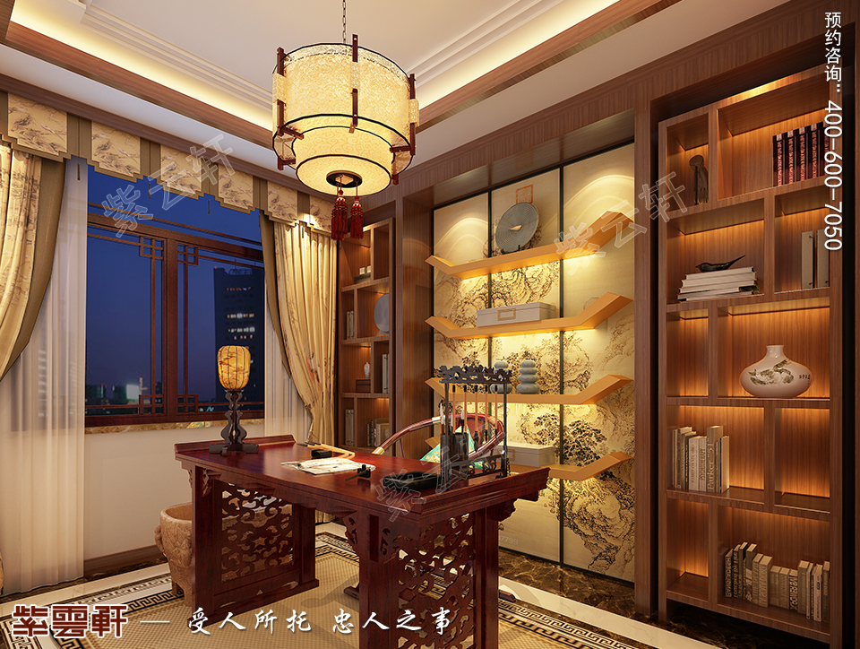 中式风格书房装修效果图