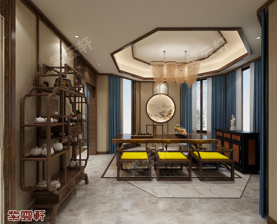 茶室装修风格效果图