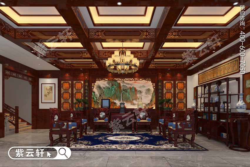 中式古韵下的别墅室内装潢传统家居享绝美意境