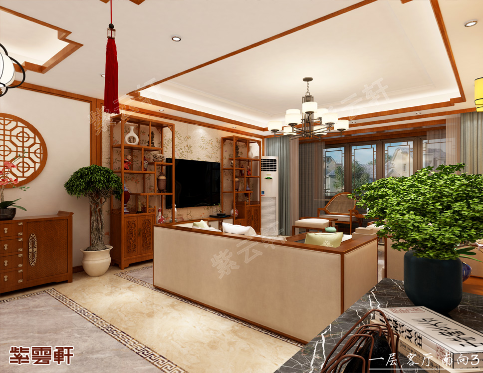 别墅客厅中式风格装修