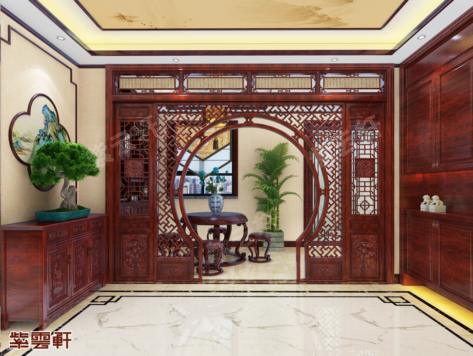 中式餐厅装修效果图