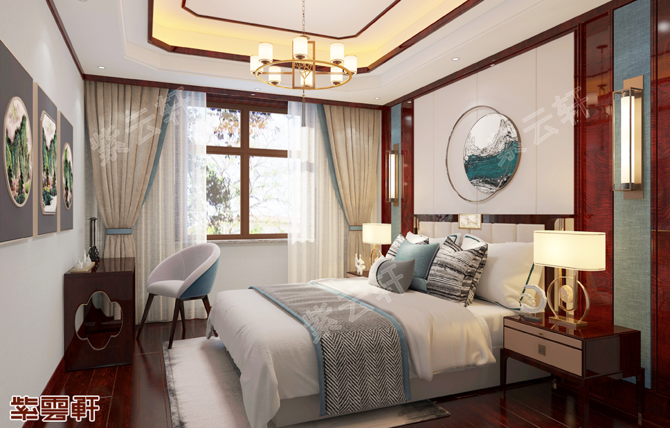 中式卧室装修效果图