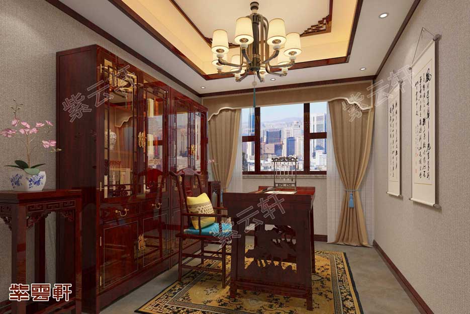 中式风格书房装修设计