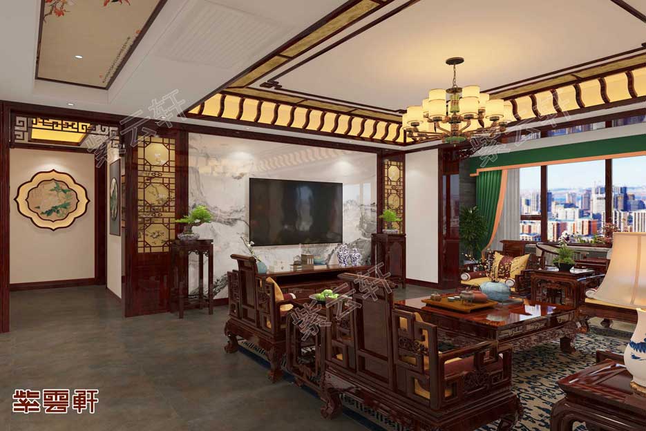 别墅客厅中式风格设计