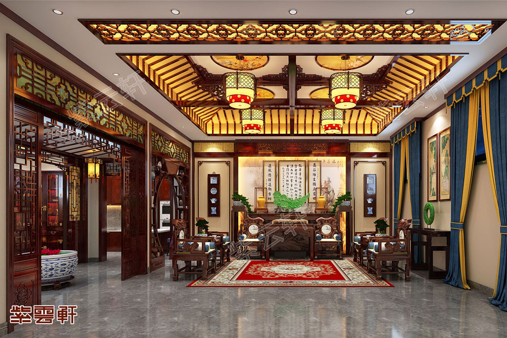 天津中式别墅装修展现悠闲恬淡的家居生活