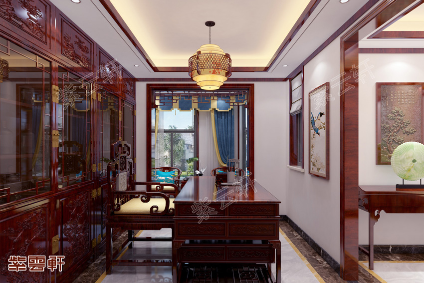 中式风格书房装修设计