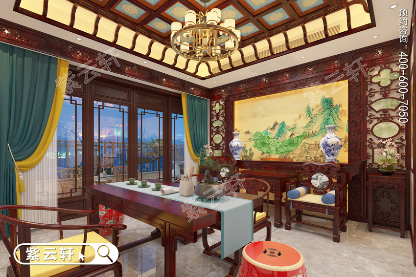 别墅中式装修设计展现出来的东方雅韵动人心魄