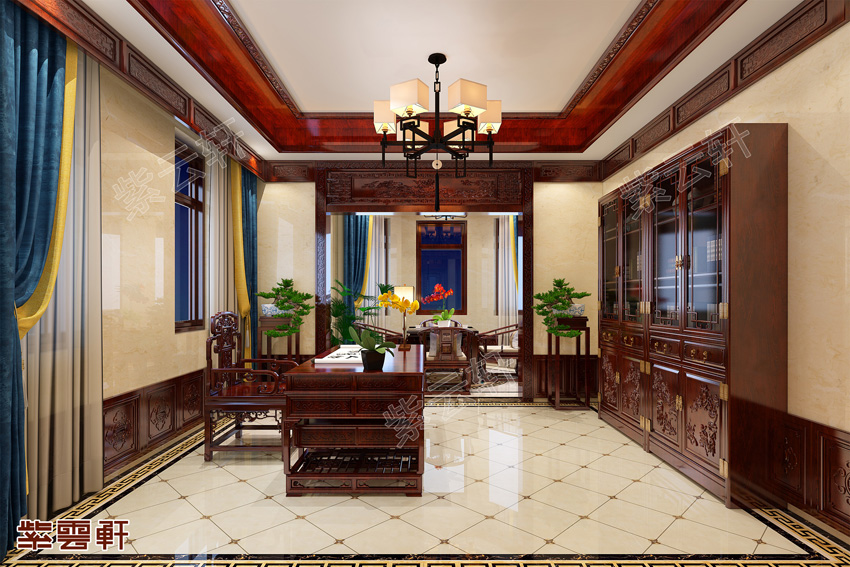 中式风格书房装修设计