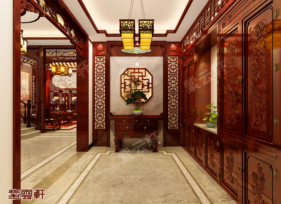 中式装修玄关