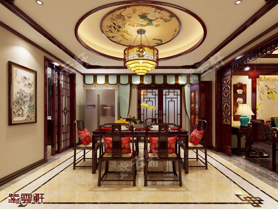 别墅餐厅装修实景图