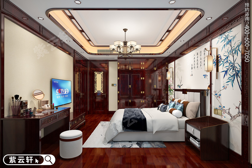 别墅卧室中式风格装修
