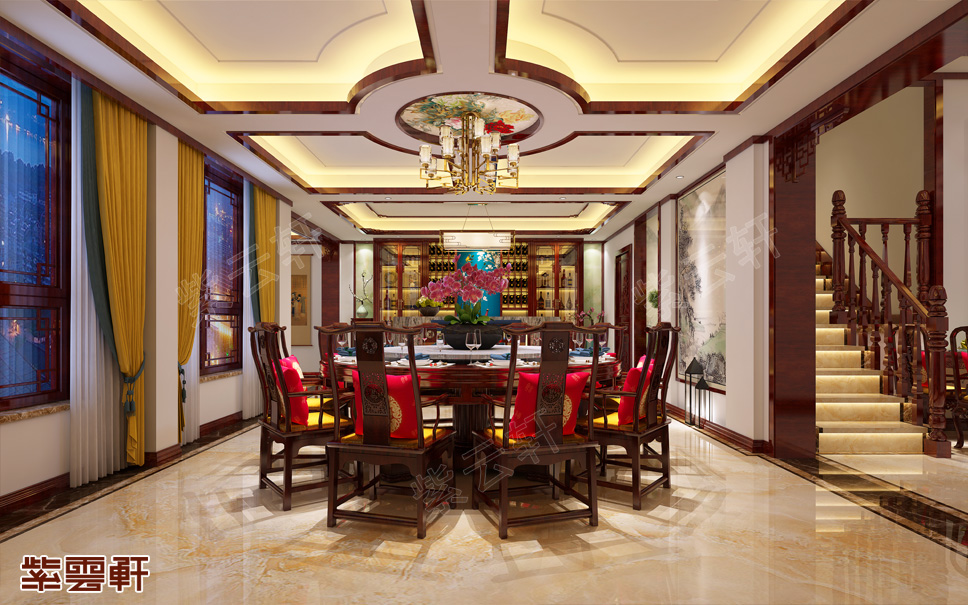 中式风格餐厅效果图