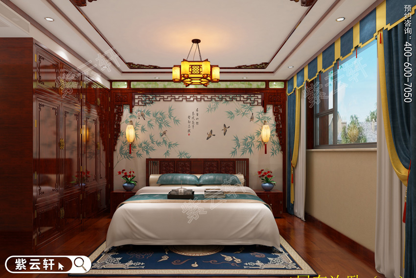 别墅卧室中式风格装修