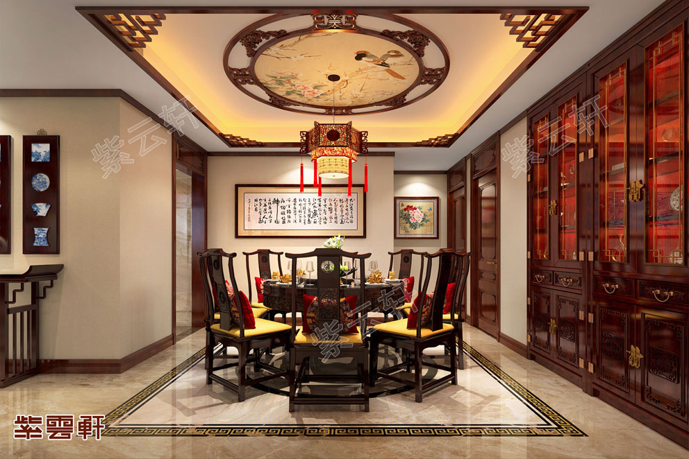 别墅餐厅中式风格装修