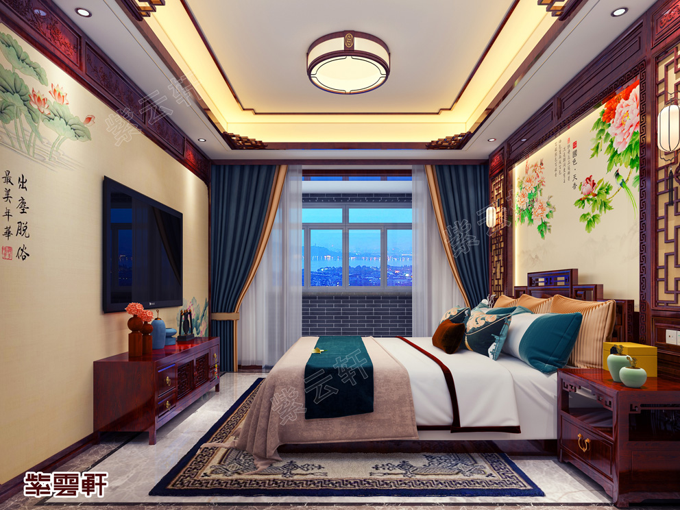 家庭卧室中式装修设计