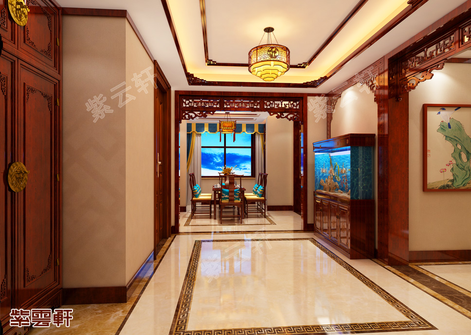 中式别墅装修实景图