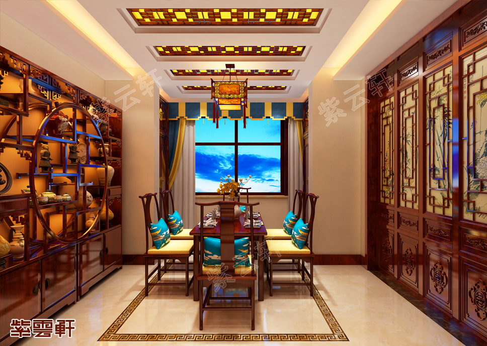 中式餐厅装修效果图