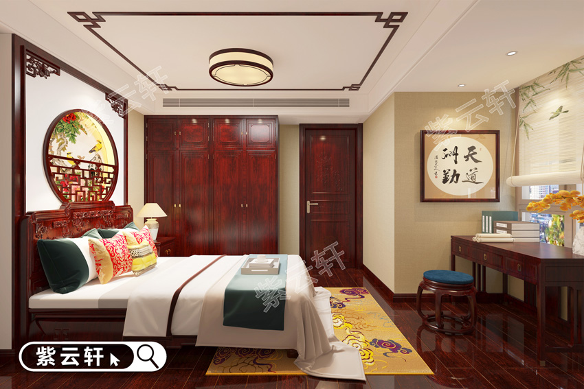 中式风格卧室装修实景图