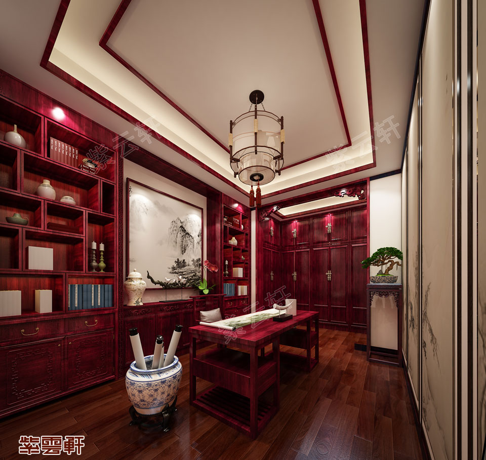 中式风格书房装修效果图