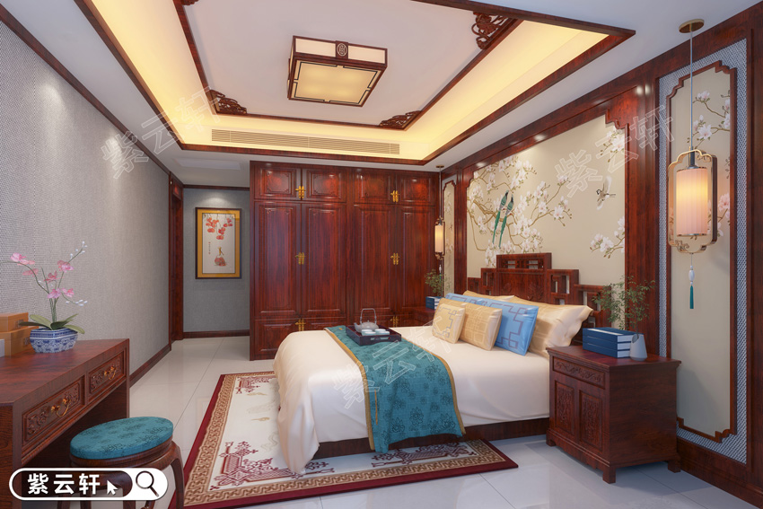 传统风格别墅中式装修效果图卧室