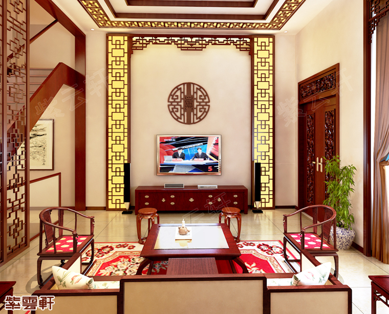 北京家庭室内中式装修简约风打造豪迈家居