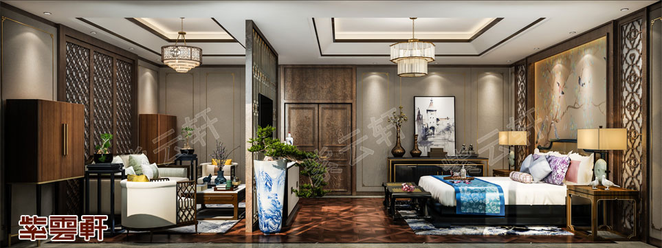 中式风格卧室装修效果图